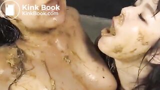Hot Japanese Lesbians Sharing Piss and Shit
