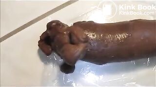 Very big and long turd
