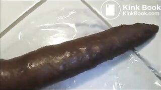 Very big and long turd