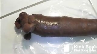 Very big and long turd