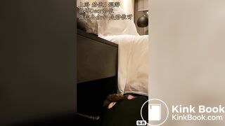 Looking straight at the anus and eating shit