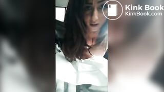 Nasty shit butt in car
