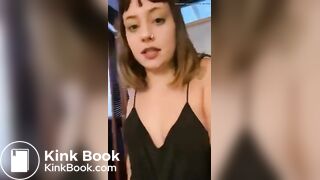 Dumb slut takes a shit