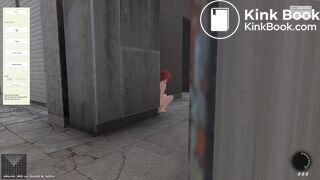 Eliminator Kaede|Girl with only body paint on pees&poos