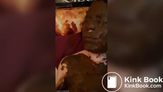 Very rare amateur shit eating