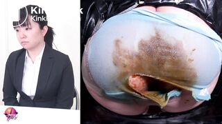 Lady given enema in interview,poop her pantie #4