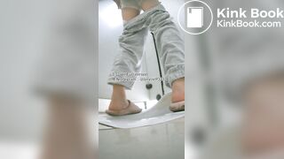 Beautiful girl poops in the toilet 80