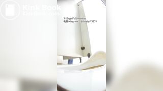 Beautiful girl poops in the toilet 81