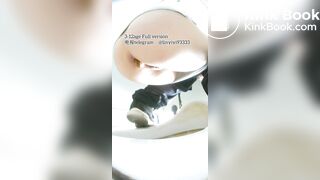 Beautiful girl poops in the toilet 81