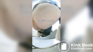 Beautiful girl poops in the toilet 82