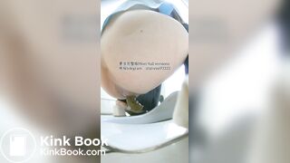 Beautiful girl poops in the toilet 82