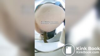 Beautiful girl poops in the toilet 82