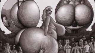 scat artwork big lady dirty