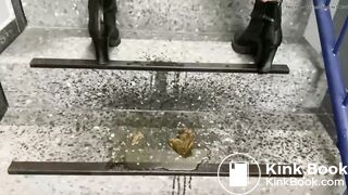 Piss and shit in public garage