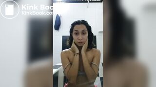 Hot Teen Pink Thong Panty Poop