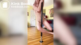 Girl poops while on pole