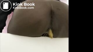 Quick wet ebony shit