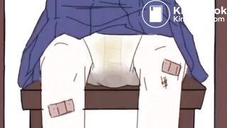 Anime Girl pooping Pants in Class