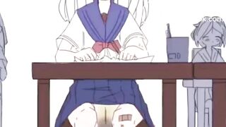 Anime Girl pooping Pants in Class