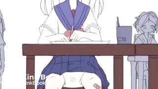 Anime Girl pooping Pants in Class