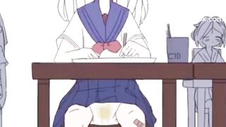Anime Girl pooping Pants in Class