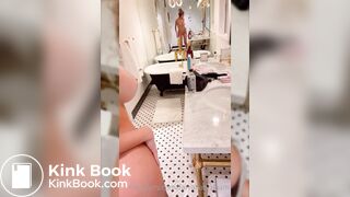 Extreme Sexy Girl Scat Bathroom Play with Dildo 2