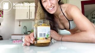 Hot MILF perfect shit in jar