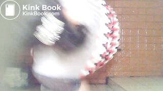 Korean aunty pooping