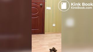 sexy ass teen fishnet shitting