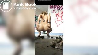 Teen shits in an abandoned building