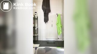 Ebony after workout shit