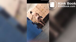 Phat booty in locker room