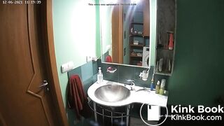 Woman pooping in Toilet 146