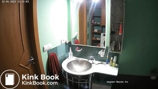 Woman pooping in Toilet 146