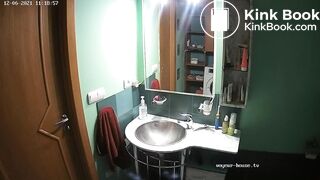 Woman pooping in Toilet 146