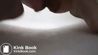 Pantypooping amateur with double dildo