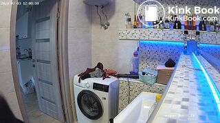 Woman pooping in Toilet 121