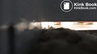 Kiera pooping on toilet