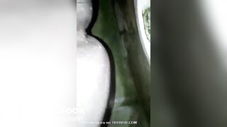 Sri Lankan Lady Shitting in Squat Toilet