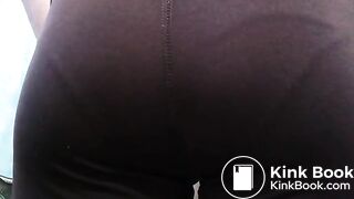 Purple Leggings Panty Poop