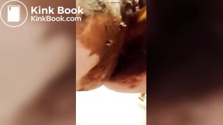 Gf fucking her poop filled pussy