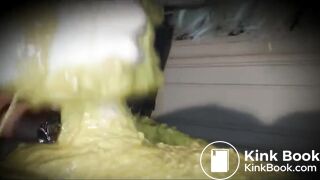 Blonde Woman Creamy Blow scatting and vomit