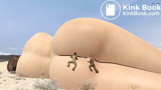 Sleeping giantess suprise.