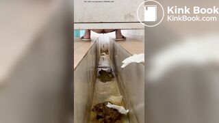 A stomachache Chinese girl with diarrhea