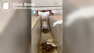 A stomachache Chinese girl with diarrhea