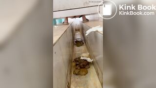 A stomachache Chinese girl with diarrhea