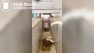 A stomachache Chinese girl with diarrhea