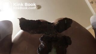 a wonderful view of falling shit from a beautiful ass