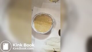 She’s making a pie now