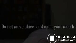 Young teen makes huge shit for her slave